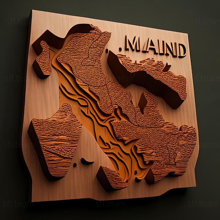 3D модель Марієхамн Аландські острови (STL)